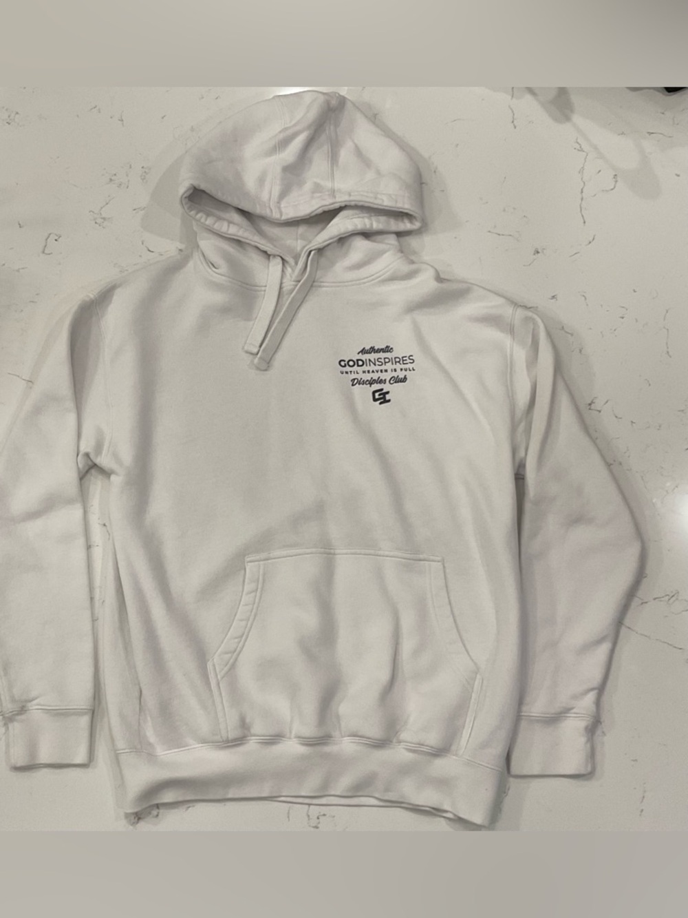 Men’s Hoodie Shield of Faith Christian Faith Sweatshirt - God Inspires Co Size L